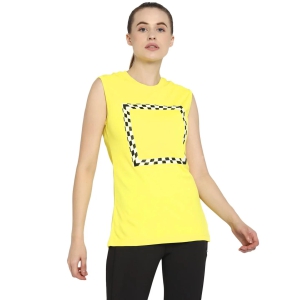 WMN POL PT SL TEE-XS / Yellow