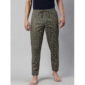 JOVEN MENS PRINTED PYJAMAS-L / Brown