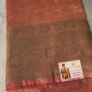 Tissue Saree Peach