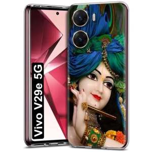 Fashionury Multicolor Printed Back Cover Silicon Compatible For Vivo V29e ( Pack of 1 )