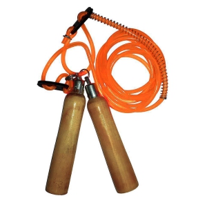 Facto Power Wooden Handle Skipping Rope Orange - Pack Of 2