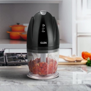 GLEN Electric Chopper 400ml Bowl, 200 Watts Black SA4041MCBL (2 Years Warranty)