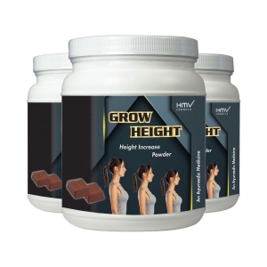 HMV Herbals Grow Height Herbal Height Growth Choco Powder 300 gm Pack of 3