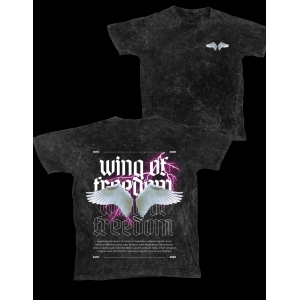 Wings Oversized stonewashed Tshirts-L