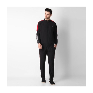 Forbro - Black Polyester Relaxed Fit Men''s Tracksuit ( Pack of 1 ) - L