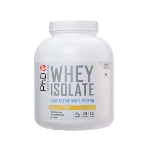 PhD Nutrition 100% Whey Isolate, 2.01 kg-Vanilla with Shaker