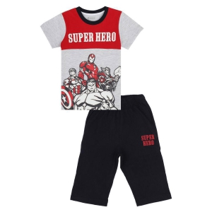 Proteens Boys Red And Grey Night Suit - None