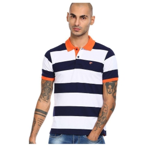 Ruggers Cotton Blue Stripers Polo T Shirt - None