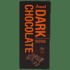 Amul Dark Chocolate- 55% Rich In Cocoa, 150 G Carton