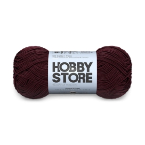 DK Mercerised Cotton Yarn by Hobby Store - Royal Plum - 340