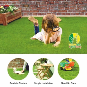 Yellow Pile Artificial Green  Grass perfect for Room, lawn, kitchen Indoor or outdoor even on walls. A beautiful Decor