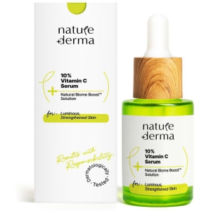 Nature Derma 10% Vitamin C Serum with Natural Biome-Boost To Reduce Wrinkles| 30ml