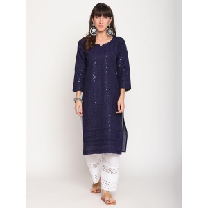 queenley-navy-cotton-womens-straight-kurti-pack-of-1-3xl