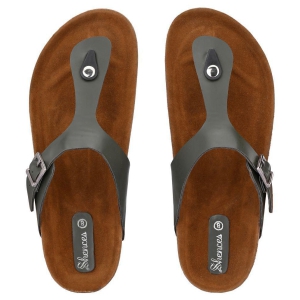 SHENCES - Olive Men's Thong Flip Flop - None