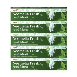 Mpil Wellness Neemelia Fresh Toothpaste For Healthygums & Strong Teeth 100gm (Pack of 5)