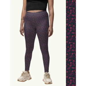 Midnight Magic – Printed Athleisure Leggings For Women With Side Pocket Attached