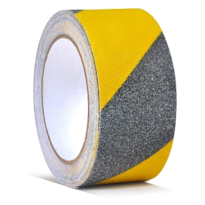 Anti Skid Anti Slip Self-Adhesive Waterproof tape for Slippery Floors, Staircase, Ramps and Outdoor/Indoor Stairs (Yellow-Black)