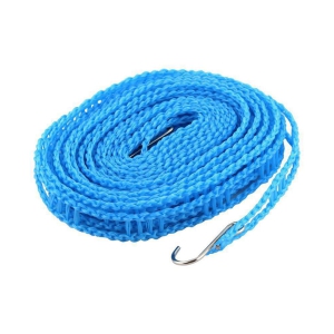 Mundal 5 Meters Windproof Anti-Slip Clothes Washing Line Drying Nylon Rope with Hooks