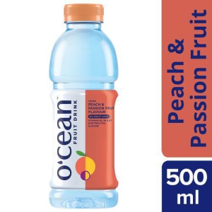 Ocean Fruit Water - Peach & Passion Flavour, 500 ml