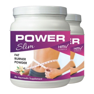 HMV Herbals Power Slim- Herbal Fat Cutter Vanilla Powder 200 gm Pack Of 2