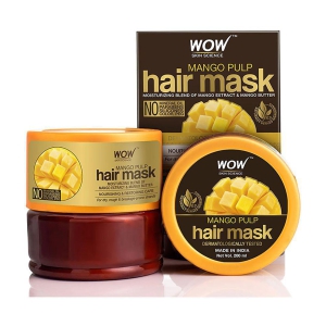 WOW Skin Science Mango Hair Mask For Healthy Hair - No Mineral Oil, Parabens, Silicones, Synthetic Color, PEG - 300mL