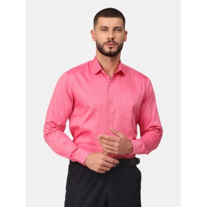 Copperline Men Pink Solid Formal Shirt-38 cm