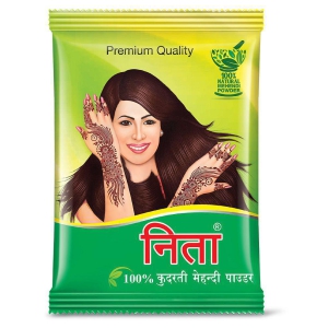 Neeta 100% Natural Mehendi Powder Semi Permanent Hair Color Brown 500 g Pack of 2