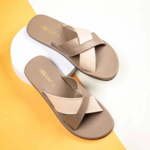 Ben Crossover Vegan Leather Slides Men-8