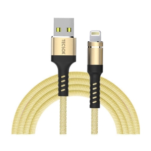 Tecsox Lightning Cable Golden - 1 Meter - Golden