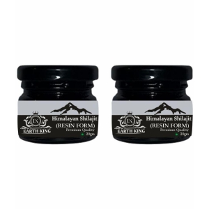 EARTH KING Himalayan Shilajit Resin for Men & Women - 40Gm (Pack of 2)