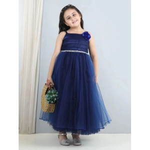 Toy Balloon Kids Navy Blue Net Girls Fit And Flare Dress ( Pack of 1 ) - None