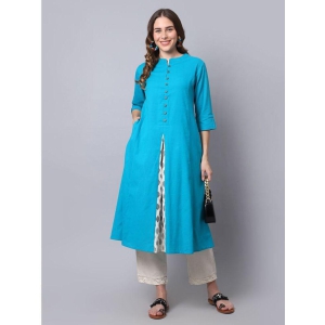 pistaa-turquoise-cotton-womens-a-line-kurti-pack-of-1-none