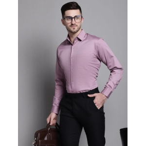 Mens Cotton Solid Formal Shirt-XL / Pink