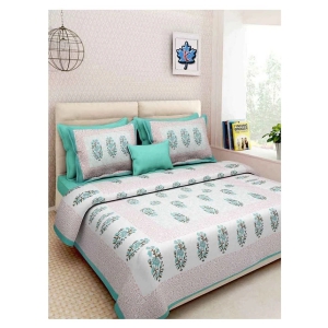 Uniqchoice Cotton Double Bedsheet with 2 Pillow Covers ( 240 cm x 215 cm ) - Assorted