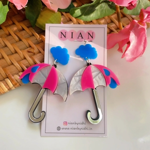 Drizzly Umbrella Earrings