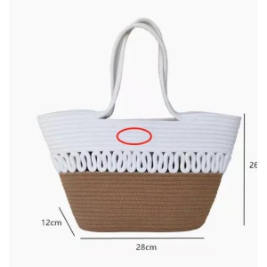 Braided Large Capacity Portable Cotton Bag-Tape lining