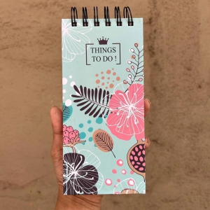 Daily planner & goal setting book- Think Happy-Tropical Things to do