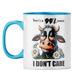 I Dont Care Coffee Mug-Light Blue