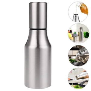 Stainless Steel Oil Dispenser with Lid - 1000ml | User-Friendly Design | Easy Pour | Elegant and Durable Kitchen Essential