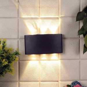 ELIANTE Deceptive Grey Aluminium Outdoor Wall Light by Jainsons Lights - El-255-6X1Ww - Without Bulb