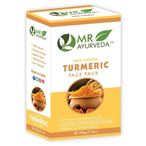 MR Ayurveda 100% Organic Turmeric Powder Face Pack Masks 100 gm