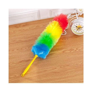 Multipurpose Multicolour Neon Plastic & Microfiber PP Static Duster for Glass, Fan, AC, Car Dashboard/Seat, TV, Fridge,Printer etc