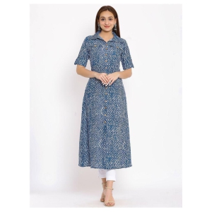 fabbibaprints-blue-cotton-blend-womens-flared-kurti-pack-of-1-l