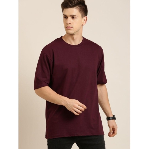 Dillinger - Maroon 100% Cotton Oversized Fit Mens T-Shirt ( Pack of 1 ) - None