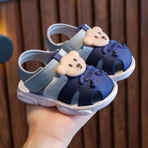 Teddy Velcro Sandles-Blue / 2-2.5 years