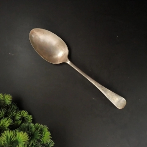 Vintage German Silver Tablespoon: Handcrafted by folk artisan (8.4)