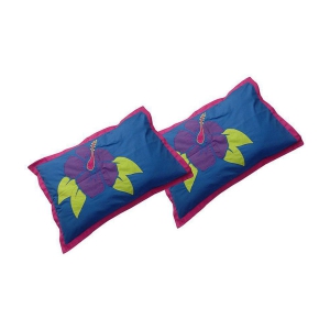 Hugs'n'Rugs Pack of 2 Blue Pillow Cover - Blue