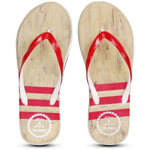 Columbus Sports - Red  Women's Slippers - None