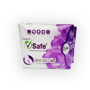 Vsafe Anion Sanitary Pads- 10 Pieces | L