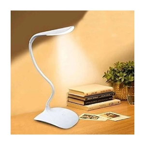 Shopeleven Off-White Study Table Lamp ( Pack of 1 ) - Off-White